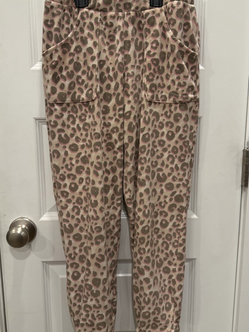Cat & Jack Pink and Taupe Leopard Print Joggers